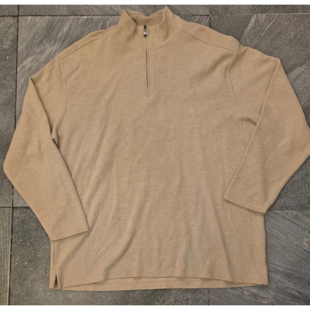 Joe Joseph Abboud Mens Pullover Shirt Size 2XL Tan Cotton‎